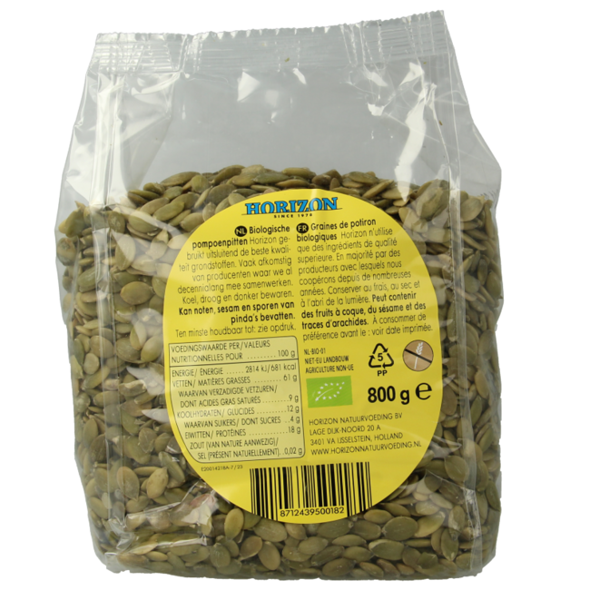 Pipas de calabaza ecológicas 800 g