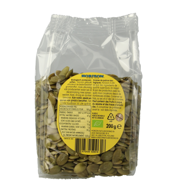 Pompoenpitten bio 200 Gram
