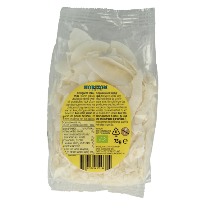 Horizon Kokoschips bio 75 Gram