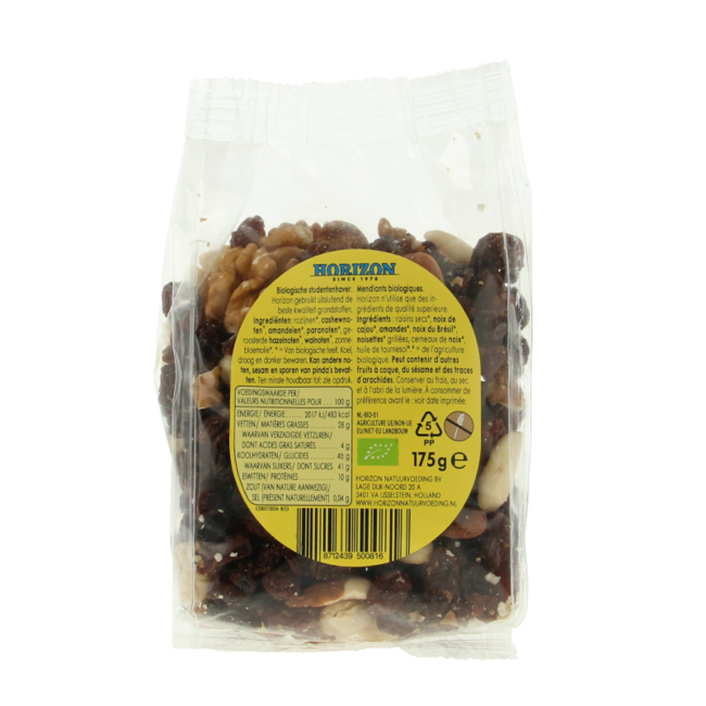 Mezcla de frutos secos y pasas bio 175 g