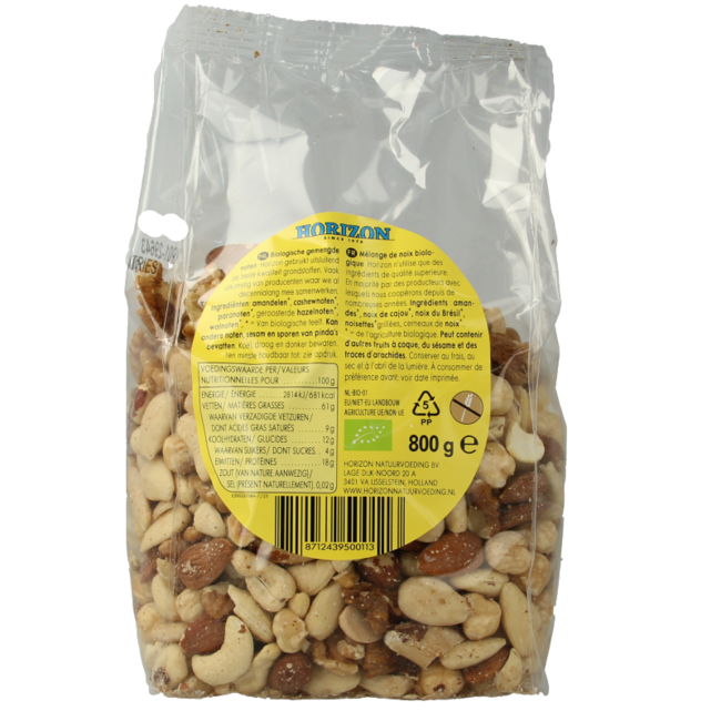 Organic mixed nuts 800g