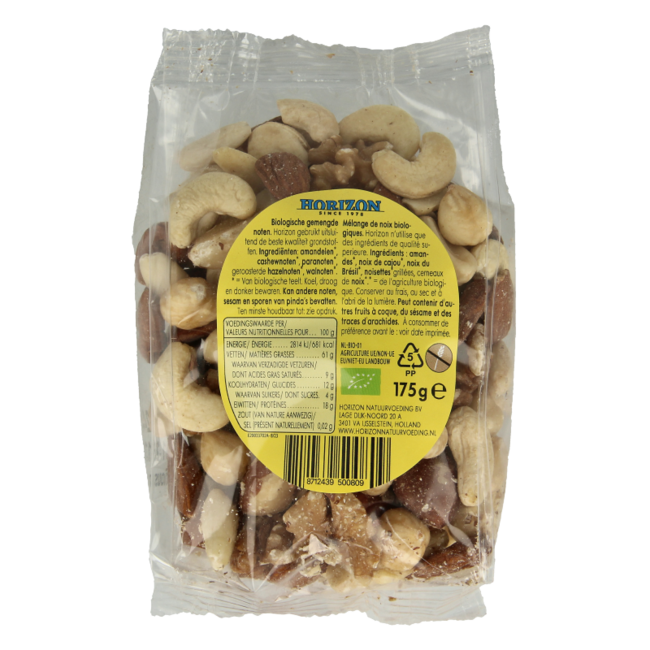 Horizon Gemengde noten bio 175 Gram