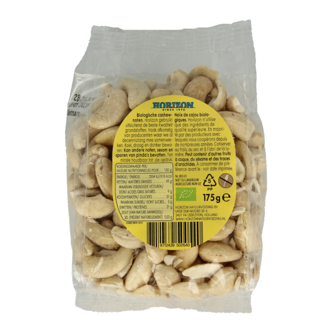 Horizon Cashewnüsse ganz Bio 175 Gramm