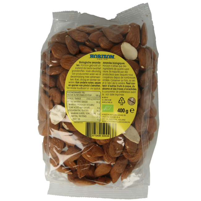 Organic Almonds 400 Gram