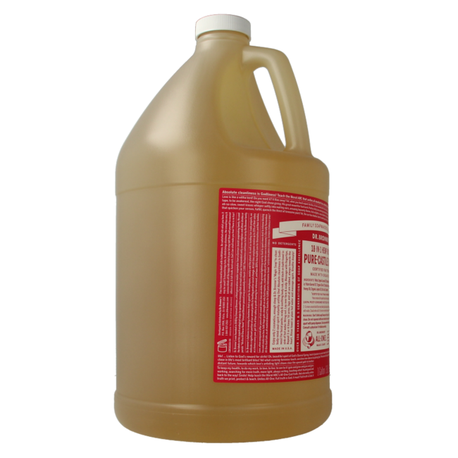 Sapone Liquido Dr. Bronner's Rosa 3800 Millilitri