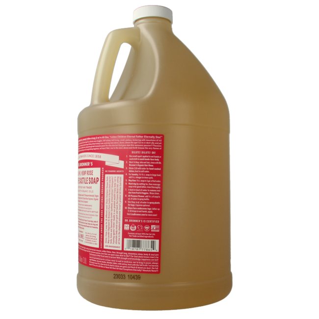 Dr Bronner's Savon liquide à la rose 3800 ml