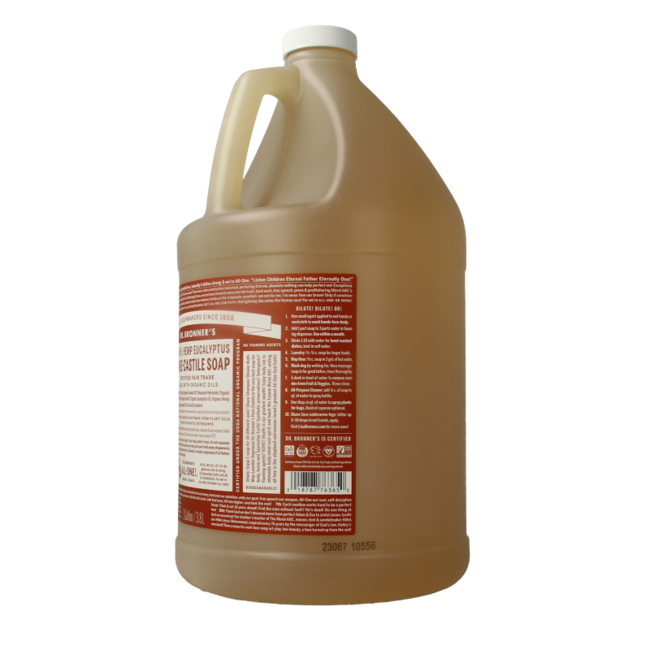 Sapone Liquido Dr. Bronner's Eucalipto 3800 Millilitri