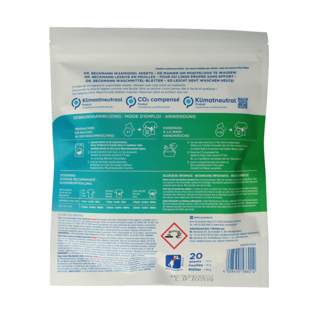 Dr. Beckmann Magic Leaves Universal 20 Sheets