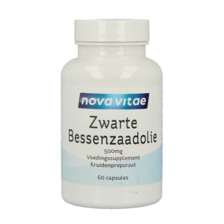 Nova Vitae Nova Vitae Zwarte bessenzaad olie 60 Capsules