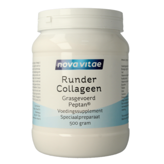 Nova Vitae Runder collageen gras gevoerd Peptan 500 Gram