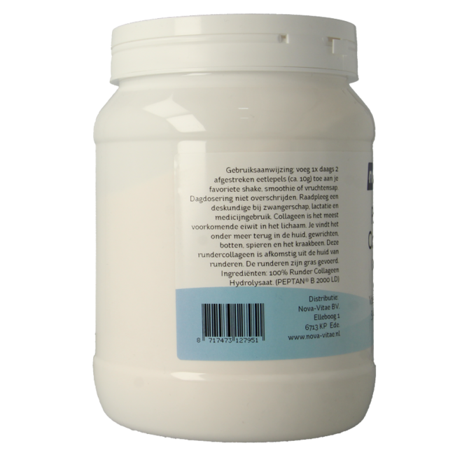 Nova Vitae Grass-fed bovine collagen Peptan 500 Gram