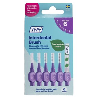 TePe Cepillos interdentales TePe Original morado 1,1 mm talla 6 6 unidades
