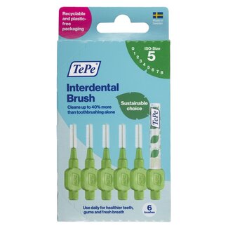 TePe Interdental brushes original green 0.8mm size 5 6 Pieces