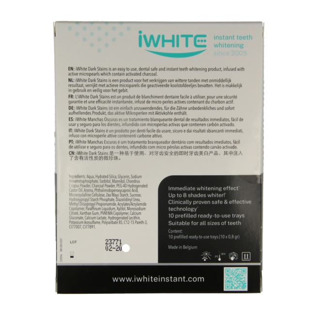 Iwhite Instant whitening kit dark stains 10 Pieces