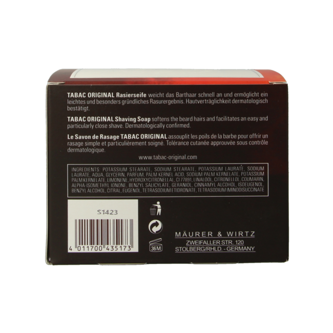 Jabón de afeitar Tabac Original 125 g