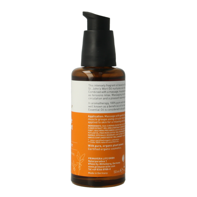 Primavera Baume réconfort musculaire bio 50 ml