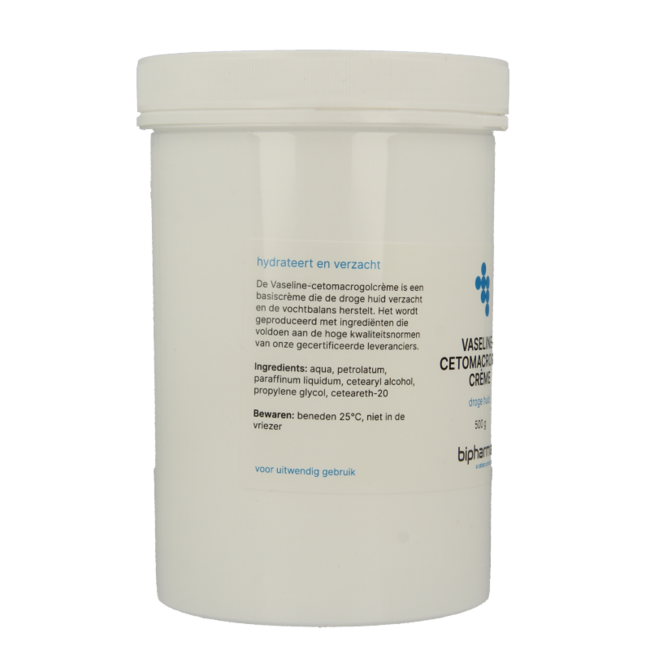 Bipharma Vaselinecetomacrogolcreme 500 Gram