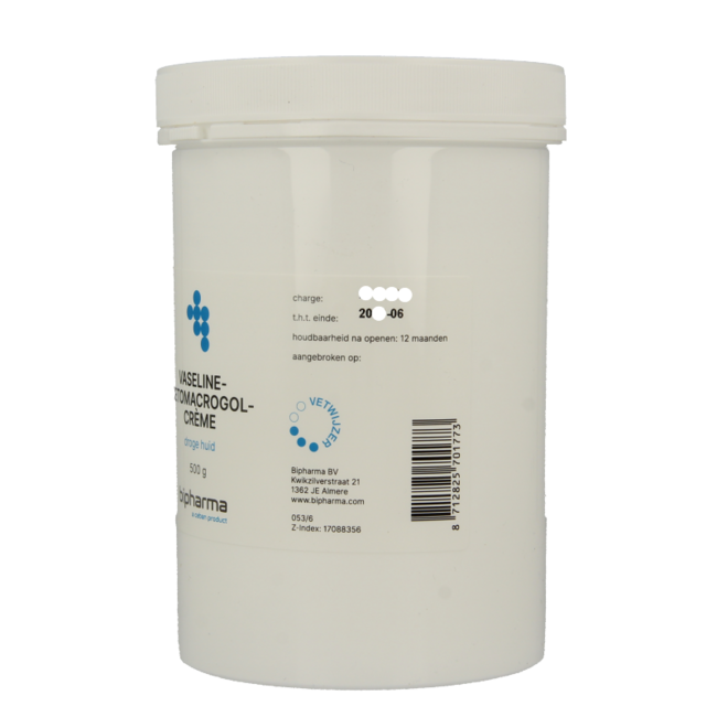 Bipharma Vaseline-Cetomacrogol-Creme 500 Gramm