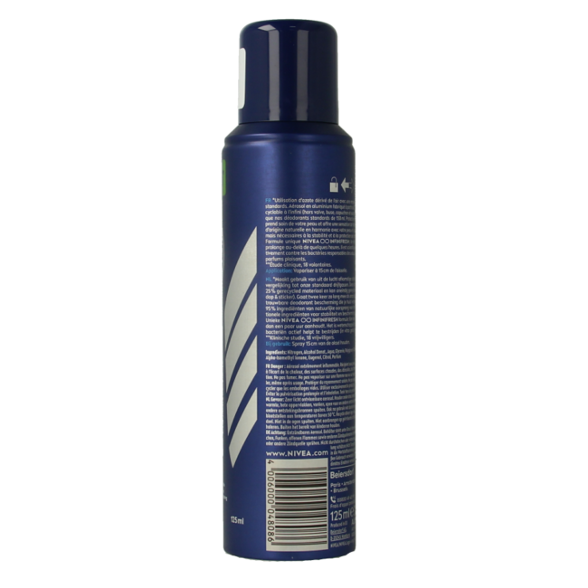 Nivea Men dezodorant w sprayu Fresh Active Eco 125 Mililitrów