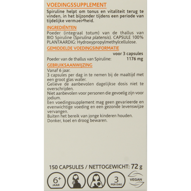 Arkocaps Spiruline bio 150 Kapseln