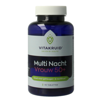Vitakruid Multi Nacht Frau 50+ 100% Vegan 90 Tabletten