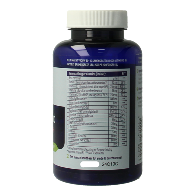 Multi Nacht Vrouw 50+ 100% Vegan 90 Tabletten