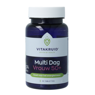 Vitakruid Multi Jour Femme 50+ 100% Vegan 30 Comprimés