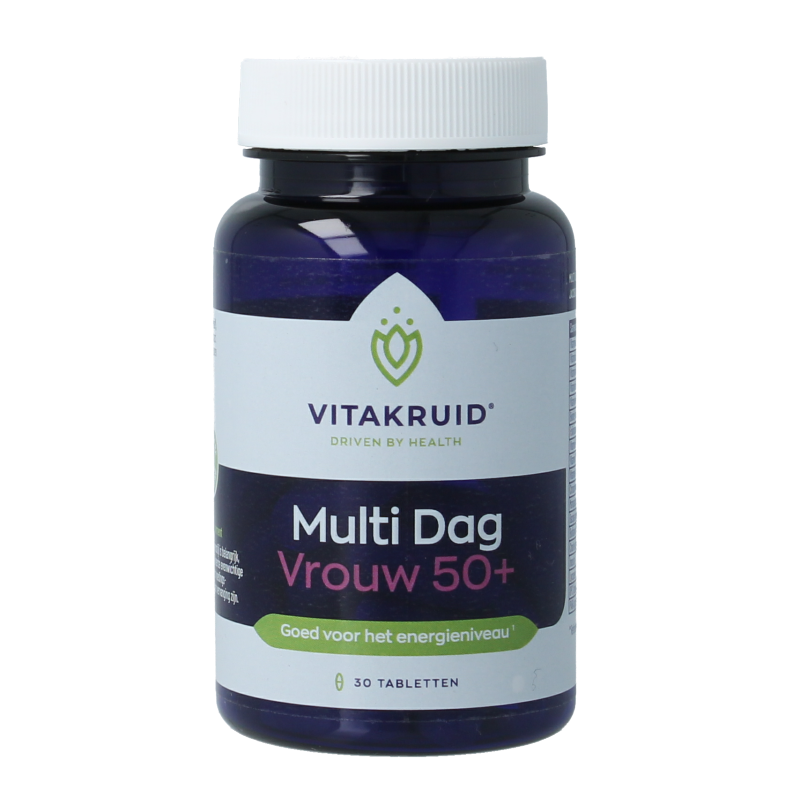 Vitakruid Multi Dag Vrouw 50+ Vegan - Multivitaminico Completo