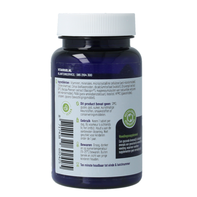 Multi Dag Vrouw 50+ 100% Vegan 30 Tabletten