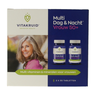 Vitakruid Multi jour & nuit femme 50+ 2 x 30 comprimés 60 Comprimés