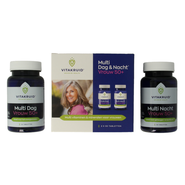 Multi dag & nacht vrouw 50+ 2 x 30 tabletten 60 Tabletten
