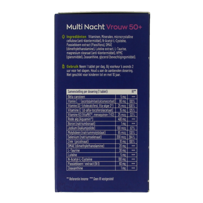 Multi dag & nacht vrouw 50+ 2 x 30 tabletten 60 Tabletten