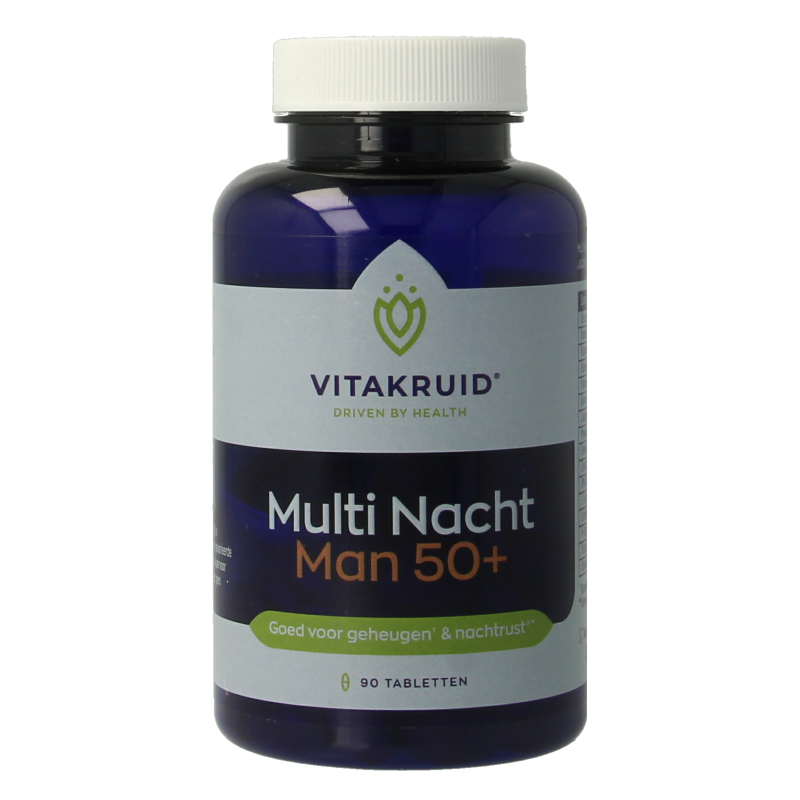 Vitakruid Multi Notte Uomo 50+ Vegan - Supporto Notturno Completo