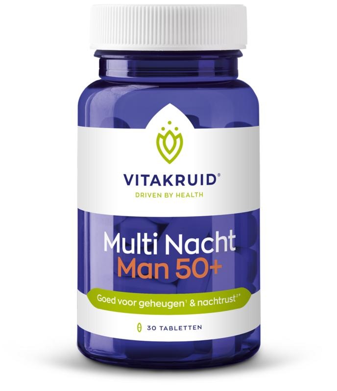 Vitakruid Multi Nacht Man 50+ Vegan - Integratore Notturno