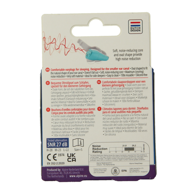 SleepDeep Mini Earplugs - 1 Pair