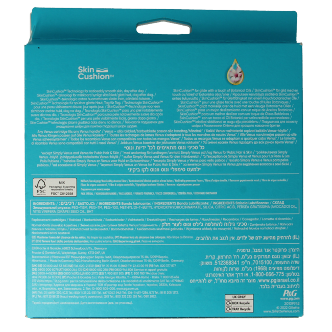 Gillette Venus Smooth Blades 12 Pack