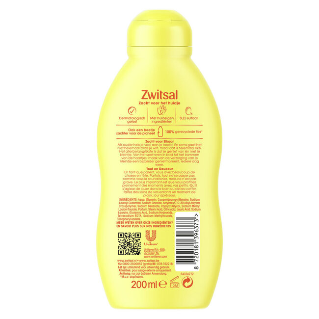 Soap-free wash gel 200 Millilitres