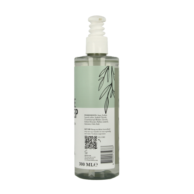 The Green Lab Co Handzeep vloeibaar eucalyptus & basilicum met pomp 300 Milliliter