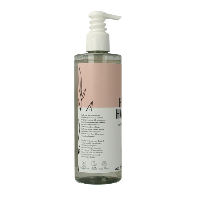 The Green Lab Co Liquid Hand Soap Saffron & Lemon with Pump 300 Millilitres