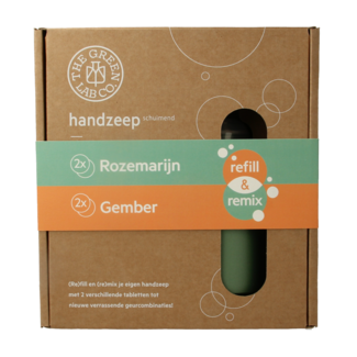 The Green Lab Co Handzeep premium starterset rozemarijn & gember 1 Set