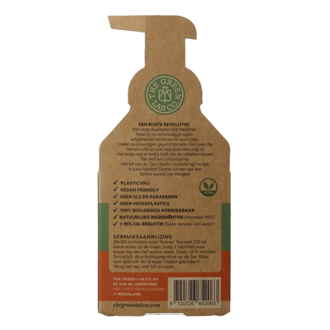 Set di Ricarica Sapone Mani The Green Lab Co Rosmarino e Zenzero, 4 Pezzi