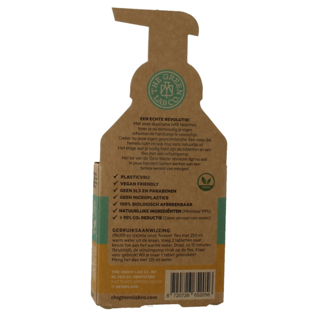 The Green Lab Co Handseifen-Nachfüllset Minze & Kamille, 4 Stück