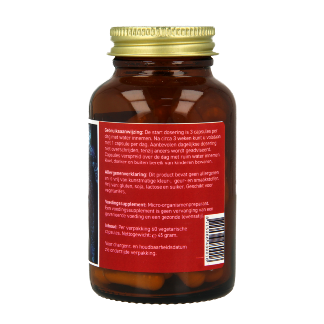 Probiotique de base Entièrement Naturel 60 capsules végétariennes