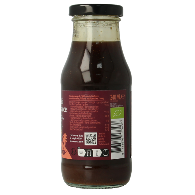 Organic teriyaki wok sauce 240 Millilitres