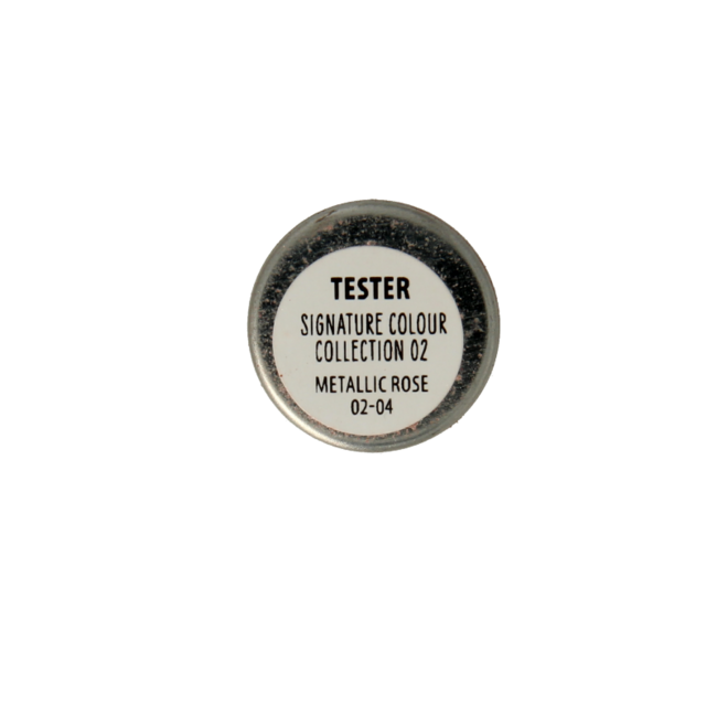 Lavera Signature colour eyeshadow metal rose 04 bio test 1 Tester