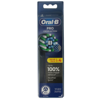 Oral B Testine di ricambio Oral-B Action Black, 4 Pezzi