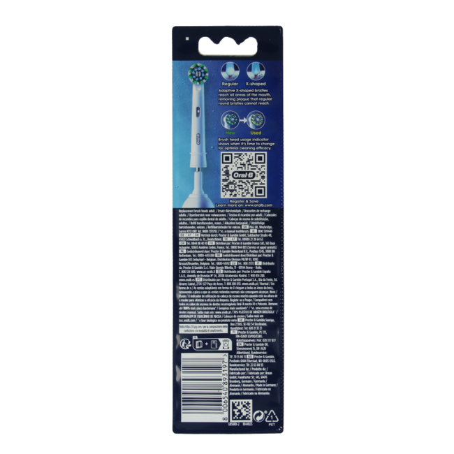 Oral B Cross Action Brush Head 2 Pieces