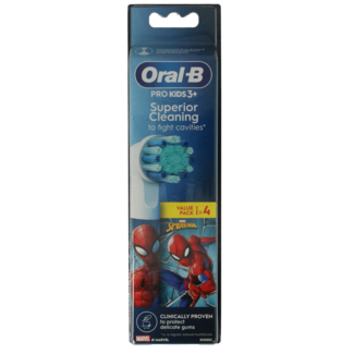 Oral B Oral B Kids Spiderman brush head 4 pieces