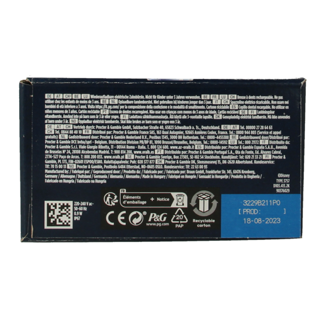 Szczoteczka elektryczna Oral B Vitality Pro Kid Kraina Lodu (Frozen), 1 szt.