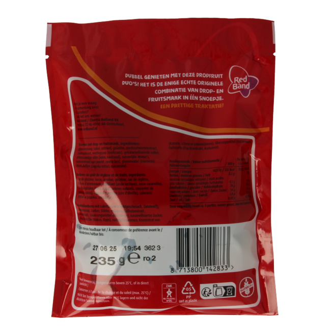 Red Band Dropfruit duo 235 gramos